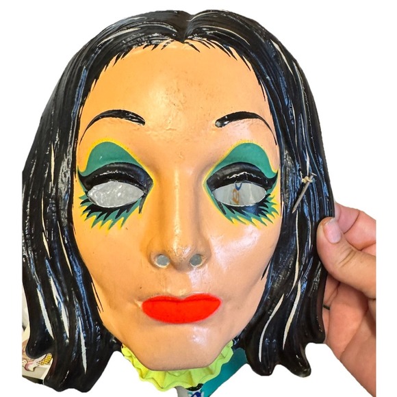 BEN COOPER Other - Morticia Addams Family Vintage Mask Carolyn Jones Ben Cooper Rare / Full Makeup